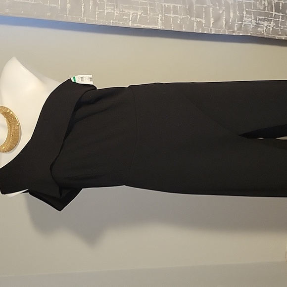 Gorgeous One-Shoulder Dressy Black Jumpsuit - Picture 7 of 7